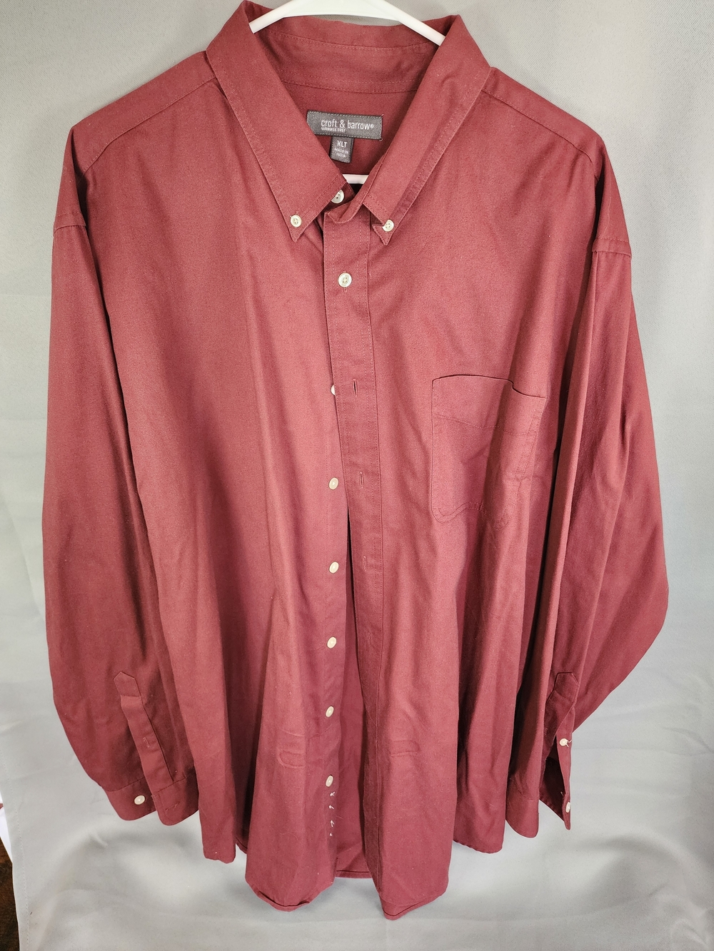 croft & barrow Men's Button-Down Shirt - Wine